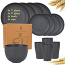 service de table incassable paille de ble biodegradable