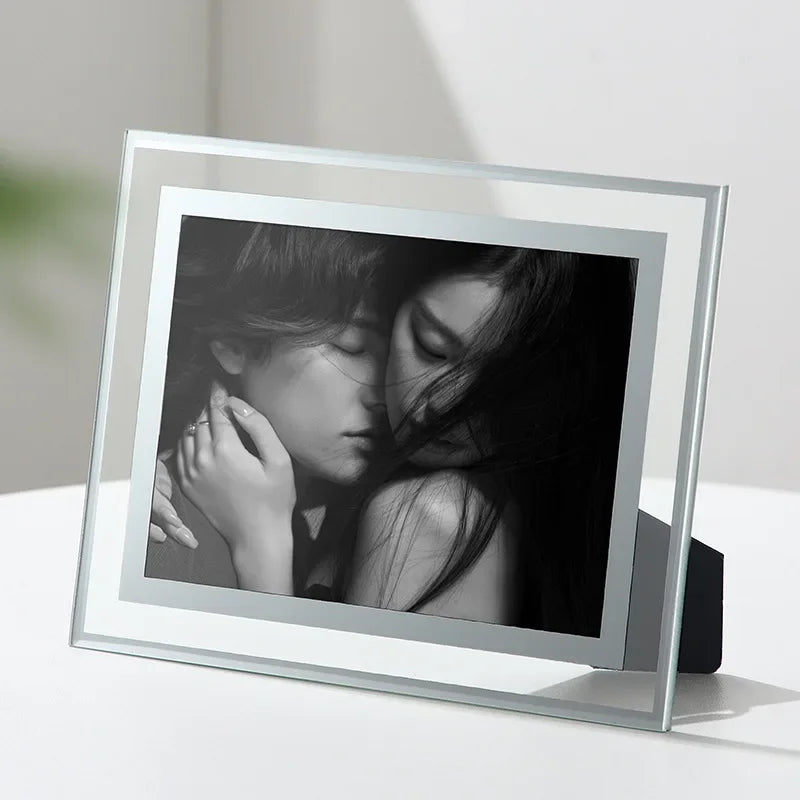 cadre photo en cristal pour portraits de famille et voyages - vue 4 sur 7