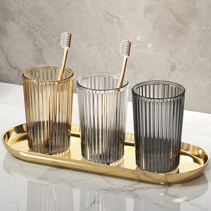 gobelet en acrylique pour brosse à dents accessoires de salle de bain - vue 5 sur 10
