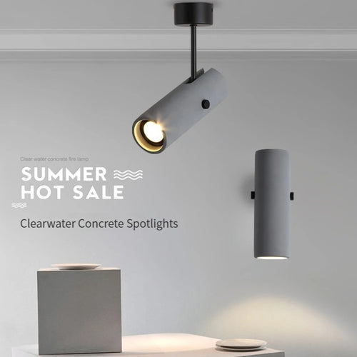 applique murale rotative en ciment style industriel pour intérieur