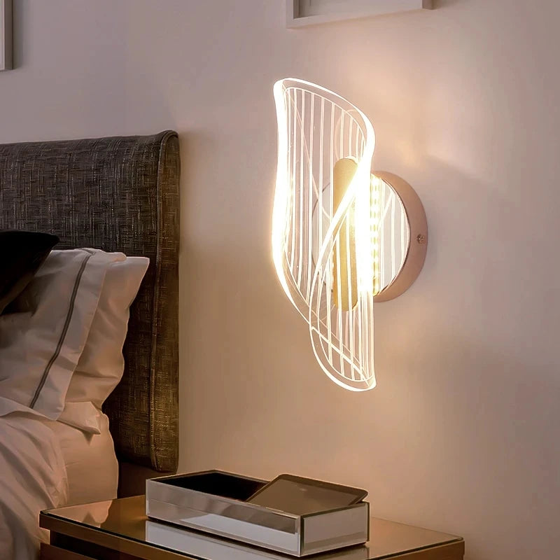 luxe acrylique applique murale led appliques murales - vue 4 sur 9