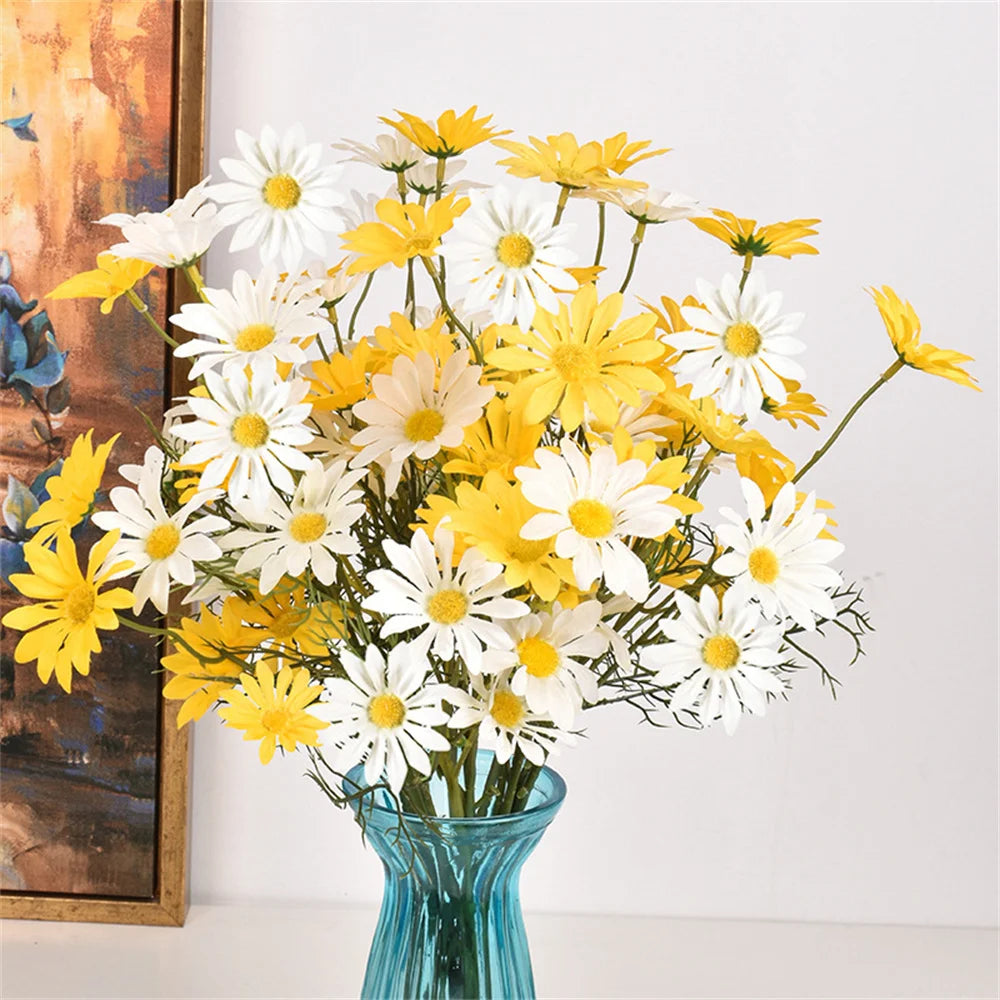 fleurs artificielles marguerites pour décoration mariage et bricolage