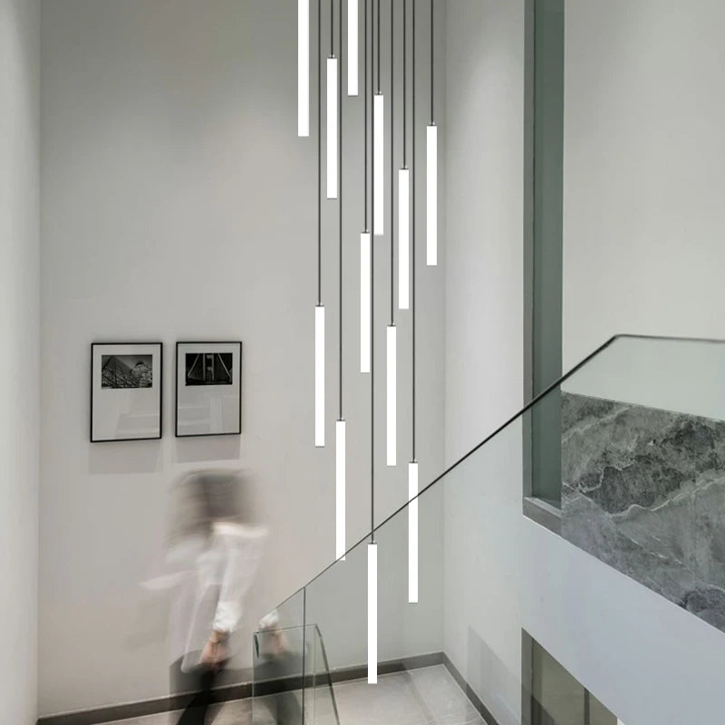 lustre moderne minimaliste de luxe pour duplex