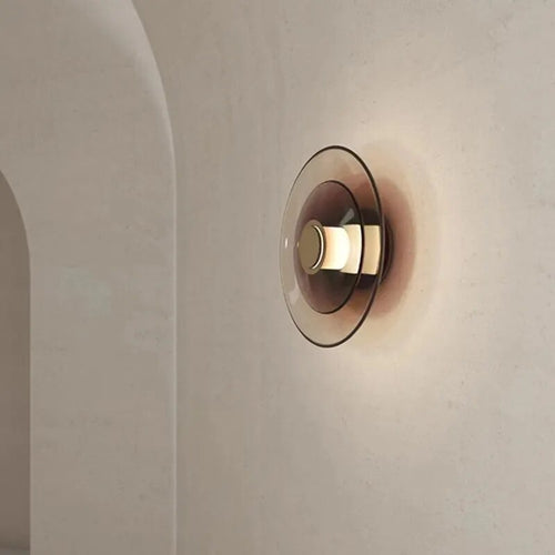 Applique murale Led en verre ambre minimaliste moderne