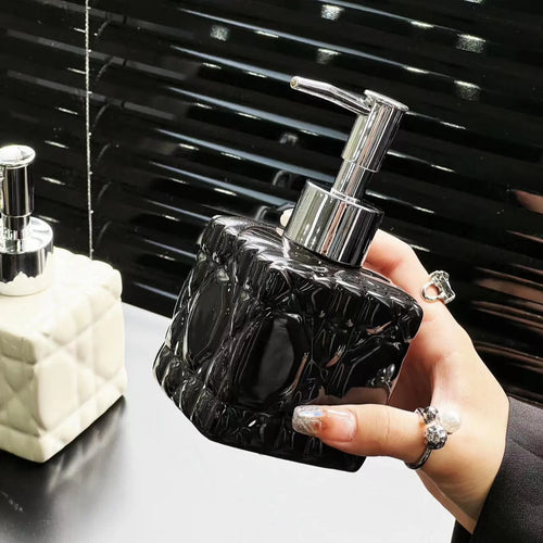distributeur de shampoing luxe rechargeable pour salle de bain