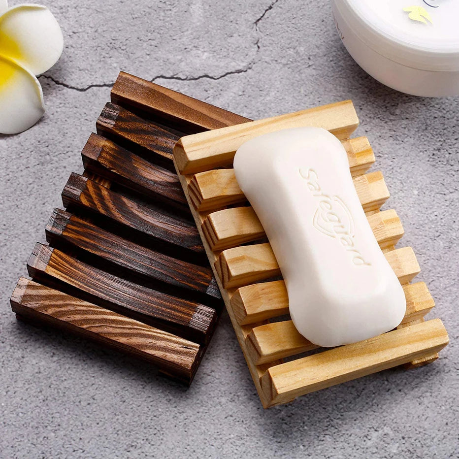 porte-savon en bois naturel pour éviter la moisissure - vue 4 sur 13