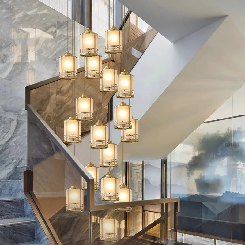 lustre vintage moderne led pour éclairage intérieur - vue 2 sur 15