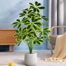 plantes artificielles de palmier et monstera pour décoration intérieure et extérieure