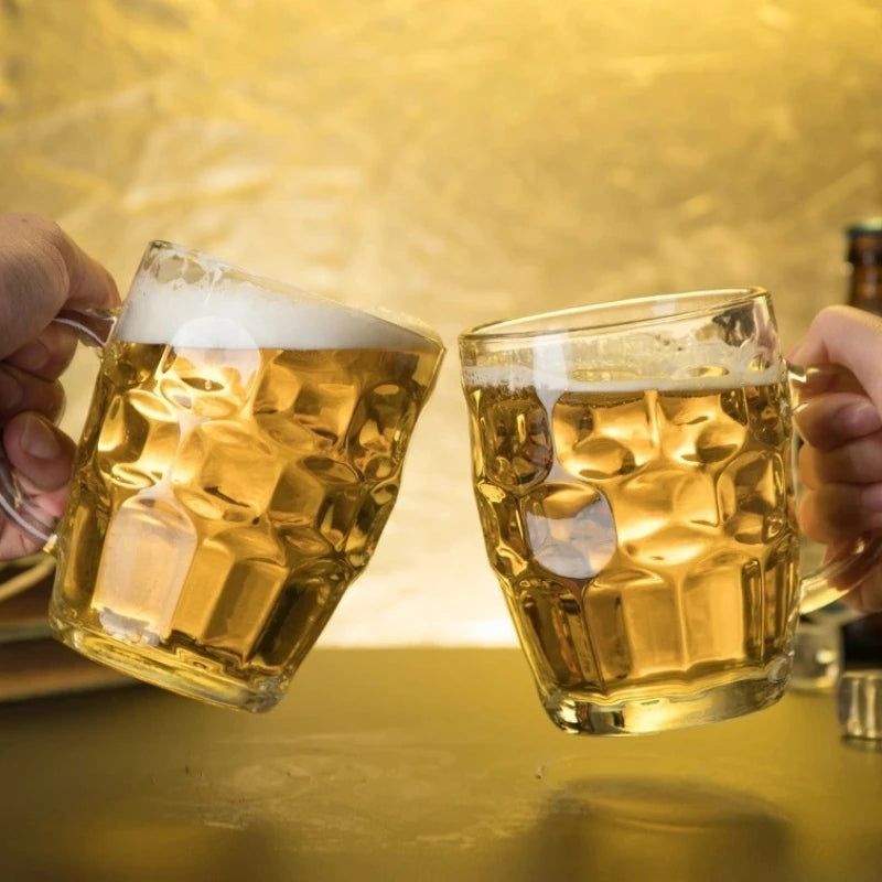 Verre à bière avec anse style chope classique - vue 2 sur 7