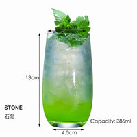 Verres collins cristal sans plomb style mixologie
