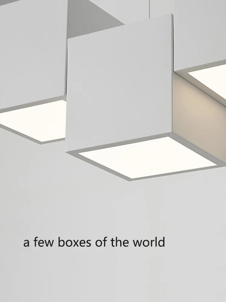 Lampes suspensions salle manger minimalistes modernes bureau géométriques créatives styliste - vue 7 sur 14