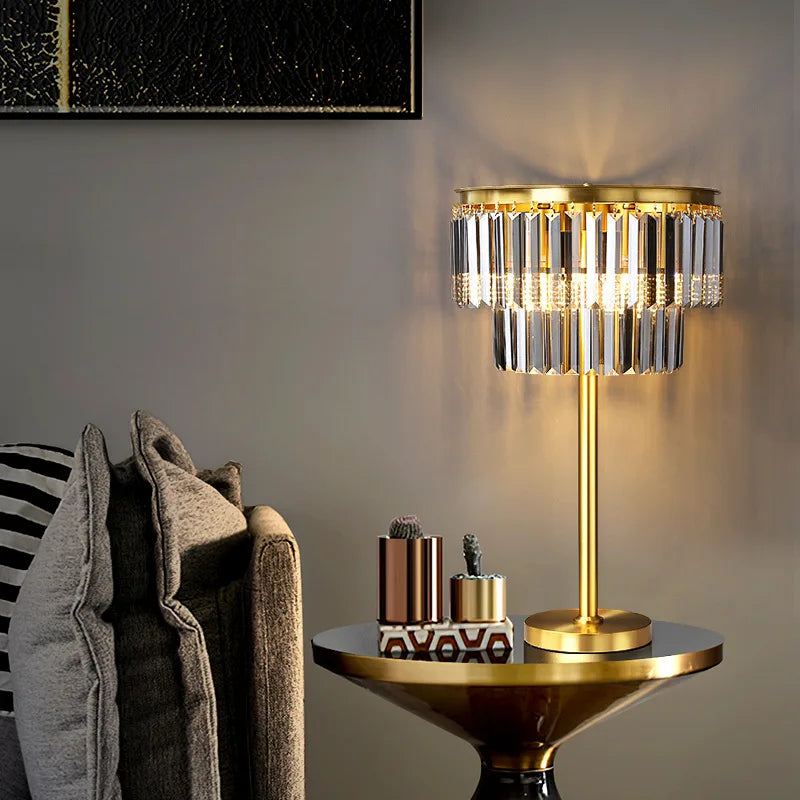 lampadaire moderne en verre et cuivre pour hôtel et bureau - vue 4 sur 7