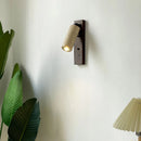 applique murale moderne en bois de pierre naturelle avec interrupteur