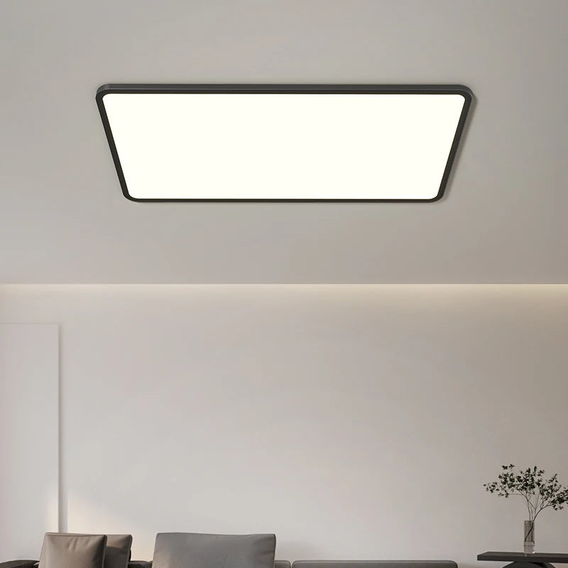 plafonnier led ultra-mince rectangulaire minimaliste nordique moderne acrylique