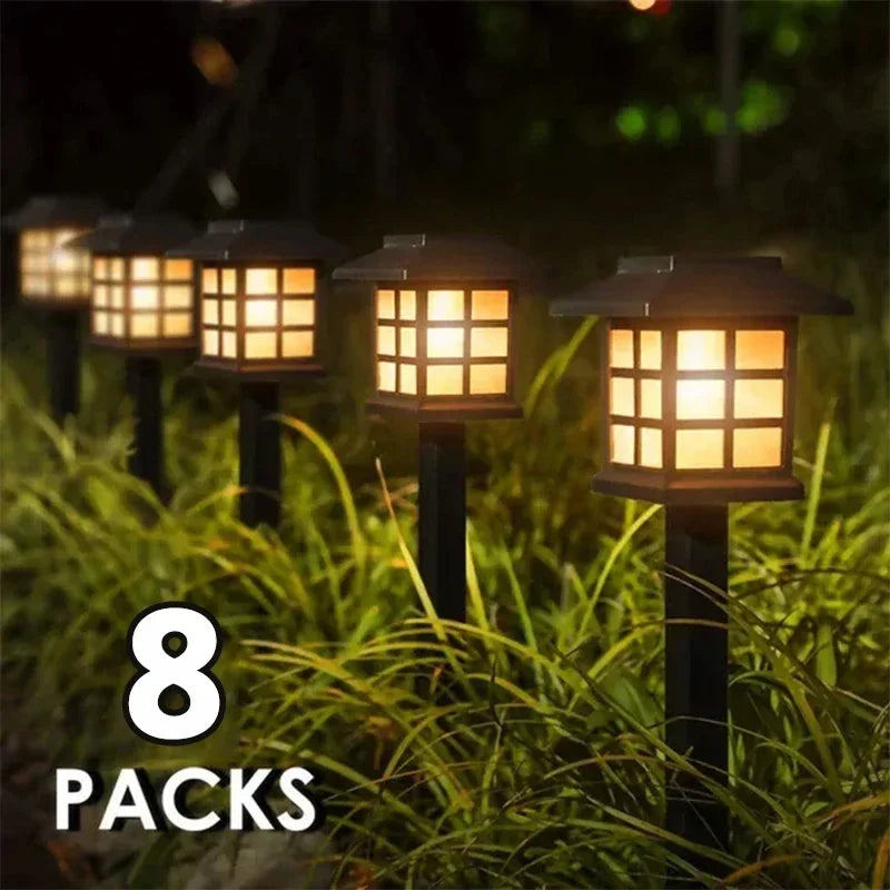 Lot de lampes solaires led pour éclairage extérieur décoratif de jardin
