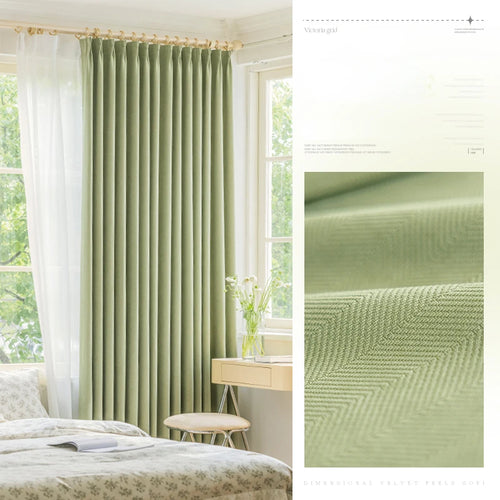 Rideau occultant moderne plissé pour salon chambre fenêtre