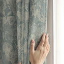 Rideau occultant motif floral moderne pour salon chambre
