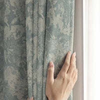 Rideau occultant motif floral moderne pour salon chambre