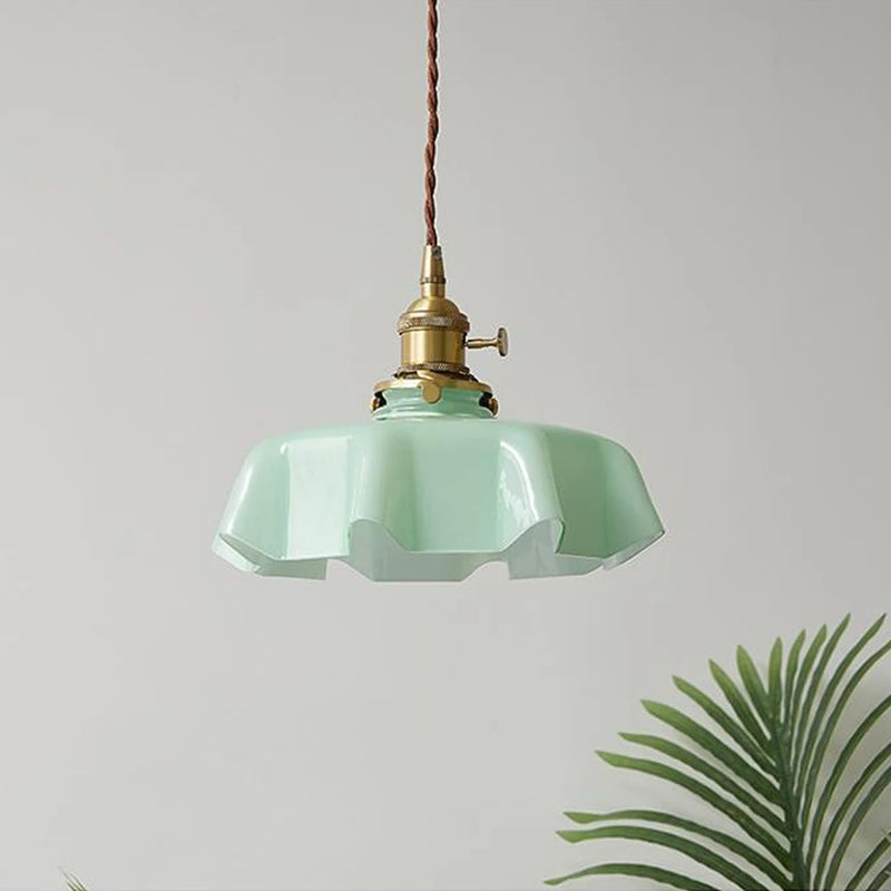 lampe suspendue rétro nordique en verre pour bar hôtel