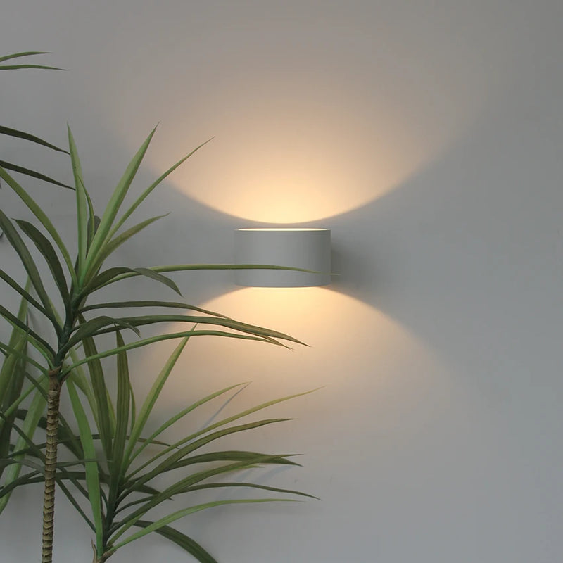 led applique murale rond aluminium ac90-260v