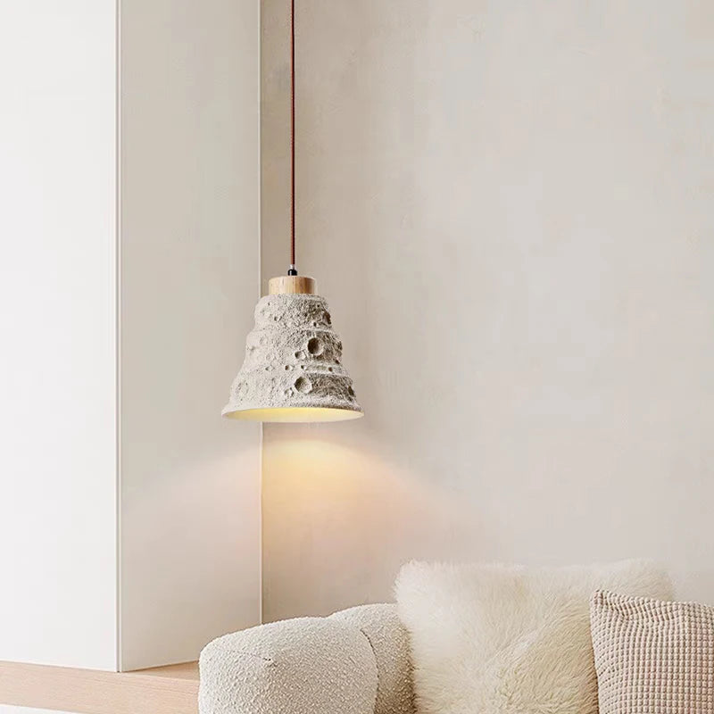 lustre en ciment micro-vent style rustique pour restaurant et bar