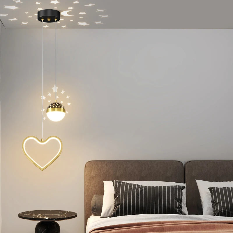 lustre moderne minimaliste de luxe projection ciel étoilé - vue 3 sur 8