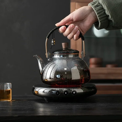 Bouilloire en verre resistante pour thé infusion moderne