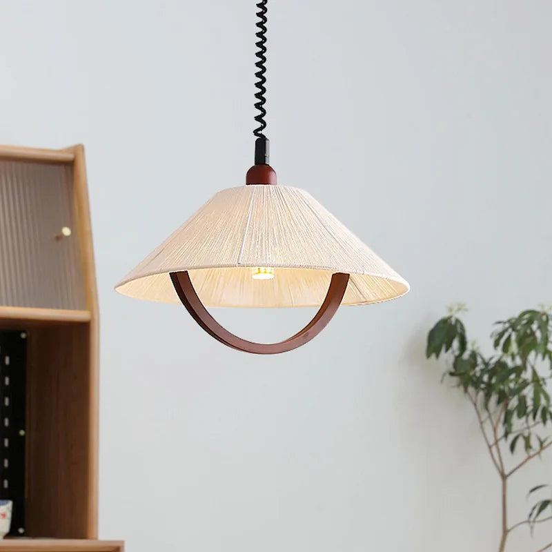 suspension rétro en tissu rétractable avec éclairage à led - vue 3 sur 9