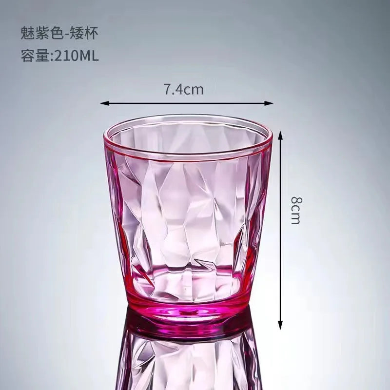 Verres vin bière incassables réutilisables style transparent fête