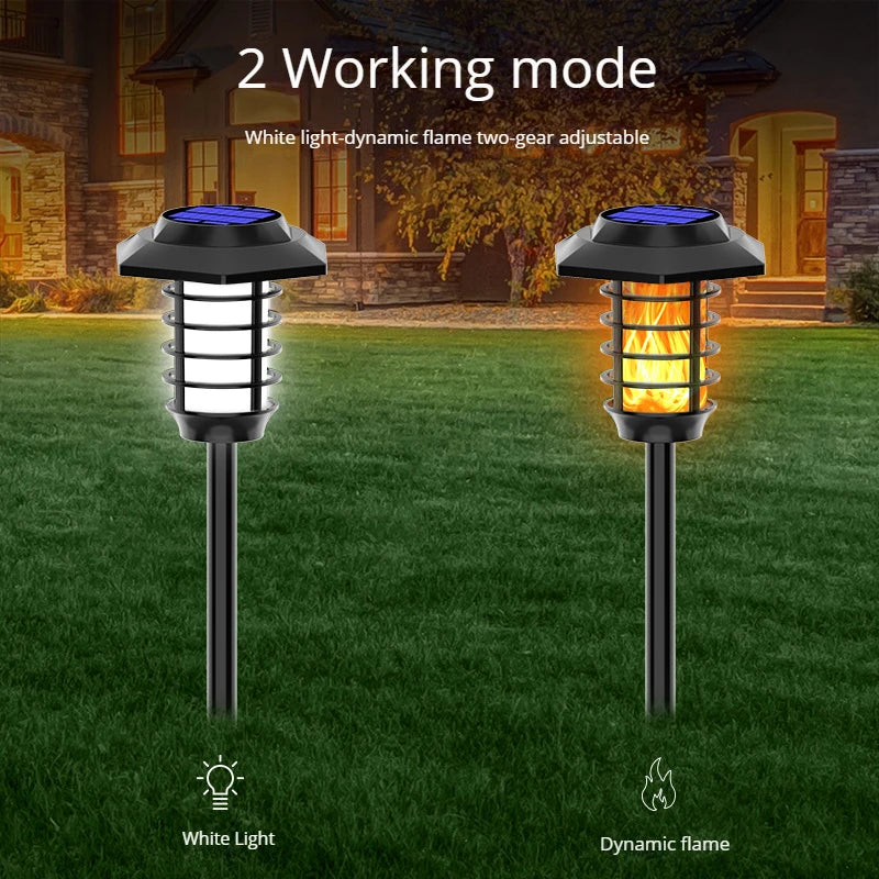 lampe solaire à led pour décoration extérieure de jardin - vue 5 sur 12