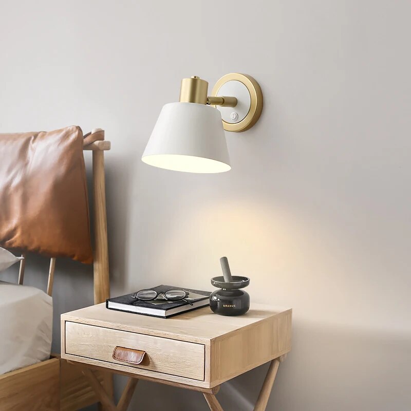 applique murale led bouton interrupteur - vue 4 sur 8