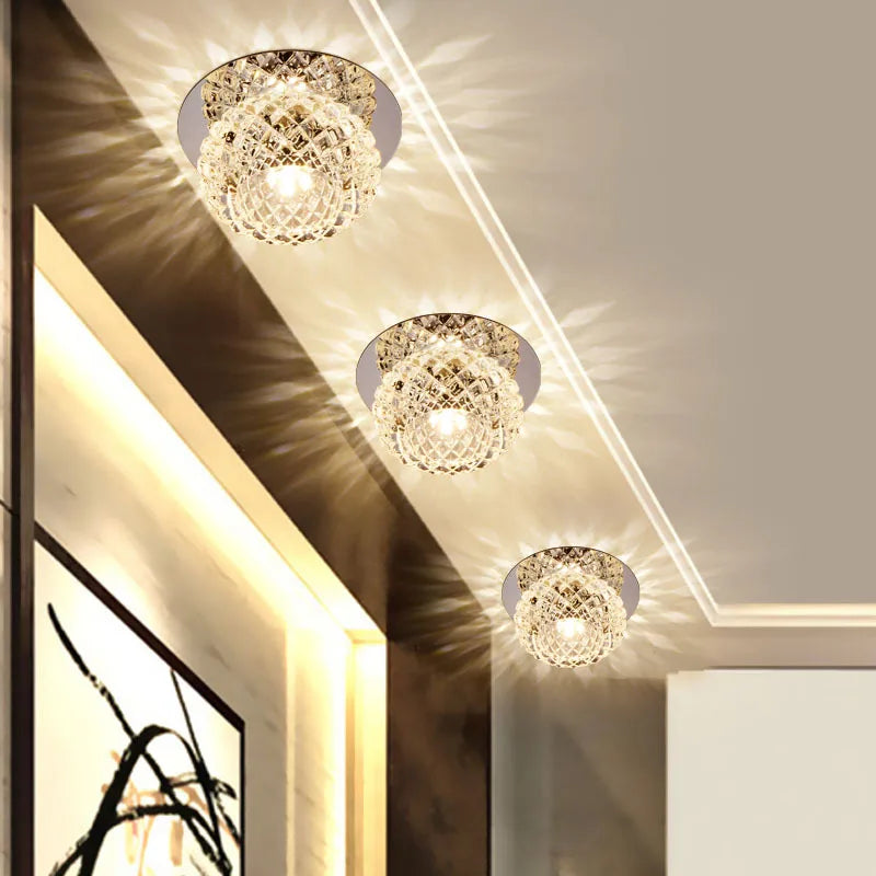 plafonnier en cristal led design moderne pour intérieur élégant - vue 4 sur 10