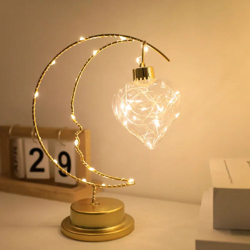 Lampe LED fer lune étoiles enfants