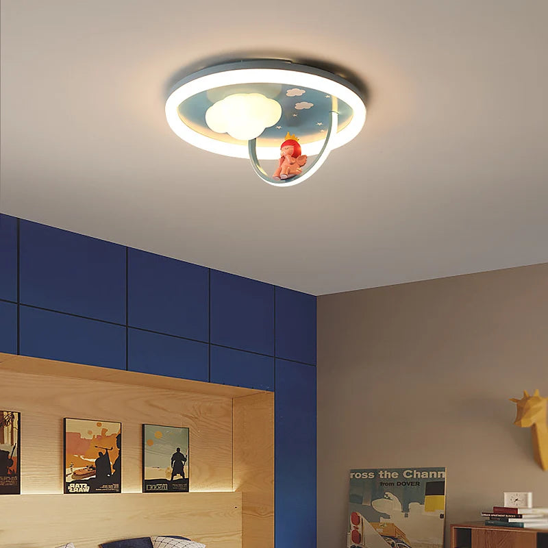 lustre led créatif trois têtes pour enfants - vue 5 sur 14