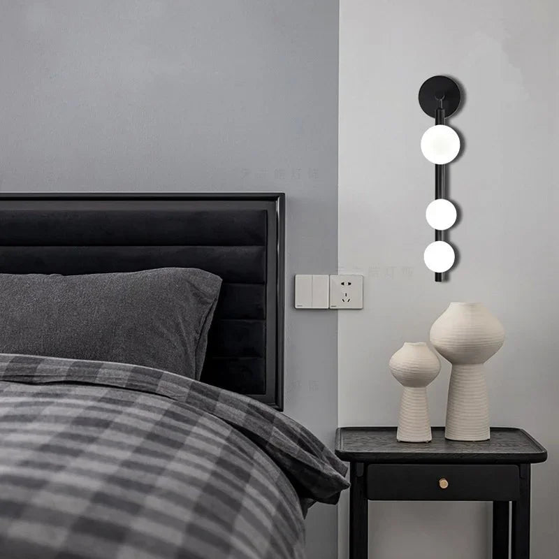 applique murale LED en verre blanc maison salon applique or/noir boutique G9 ampoule chambre applique murale Luminaire - vue 6 sur 7