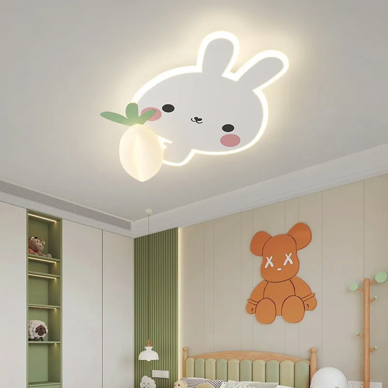 plafonnier animaux dessin animé pour chambre d enfant avec télécommande - vue 6 sur 10