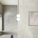 Lampe suspension verre post-moderne couloir décorative