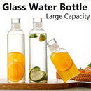 Bouteille verre infuseur graduation hydratation sport extérieur