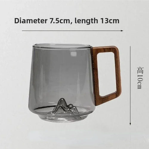 tasse a the verre borosilicate anse bois resistant