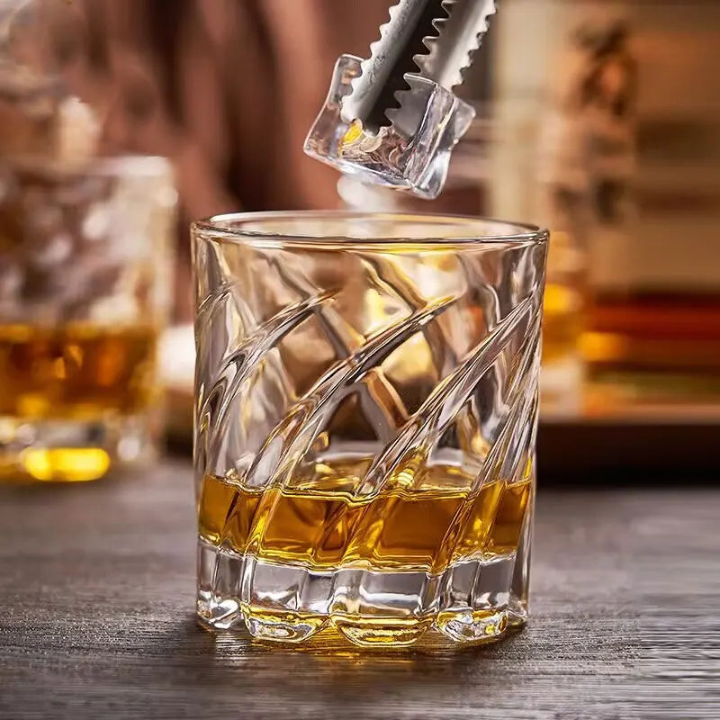 Verres whisky relief style luxe pour spiritueux set - vue 2 sur 7