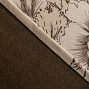 Rideau occultant motif floral moderne pour salon chambre