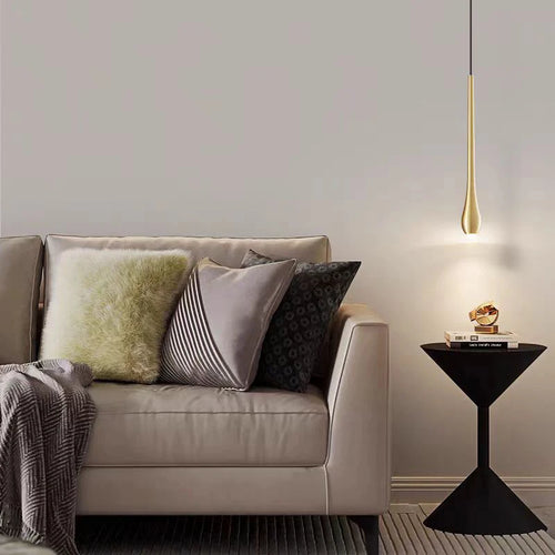lampe led suspendue en laiton design moderne 3 intensités variables