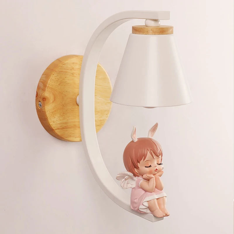 Applique murale nordiques décor à la maison appliques murales pour lecture ange fille chambre lit Led miroir luminaires Loft industriel Luminaria - vue 4 sur 9