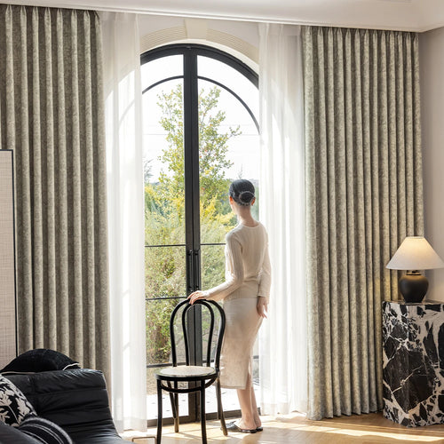 Rideau occultant motif floral moderne pour salon chambre