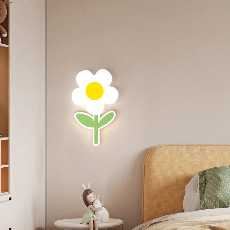 Applique murale led soins yeux enfants chambre chevet maternelle école télécommande - vue 5 sur 7