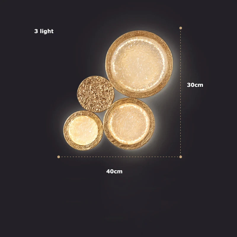 applique murale en cuivre avec miroir magique pour décoration intérieure