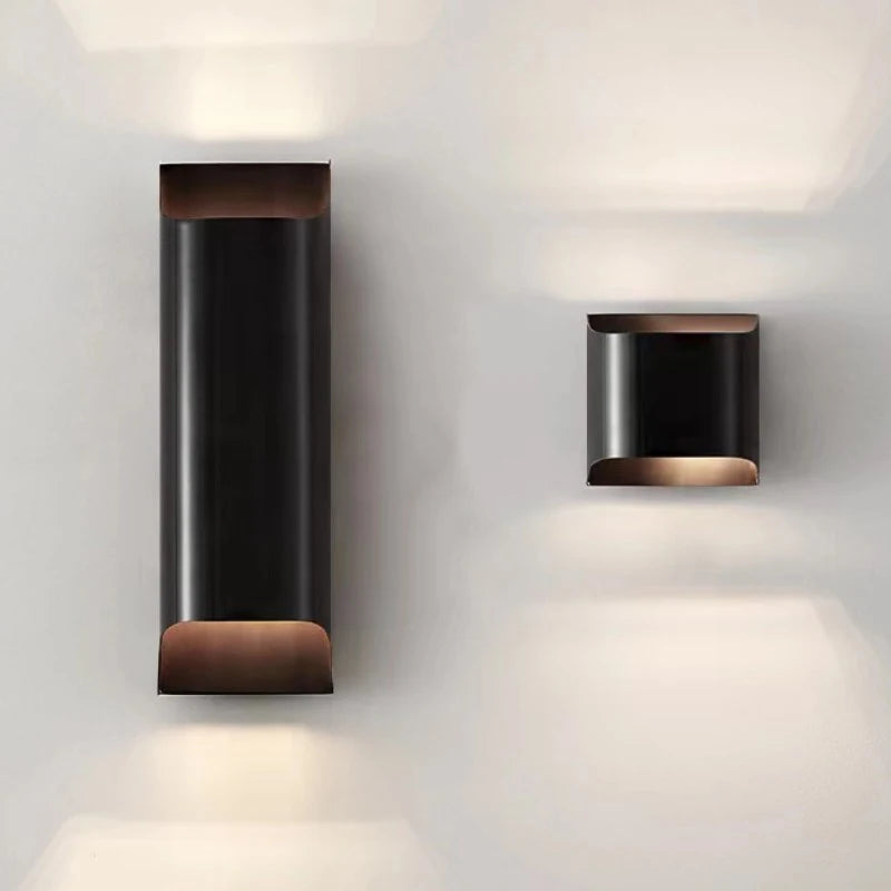 applique murale minimaliste en cuivre pour intérieur