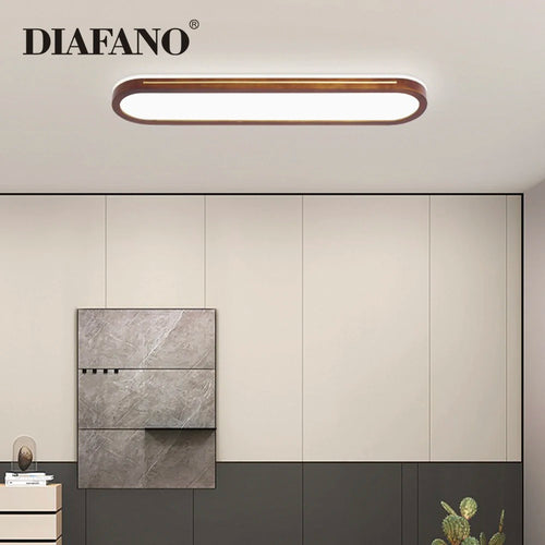 plafonnier led bois télécommande décoratif massif acrylique 2022