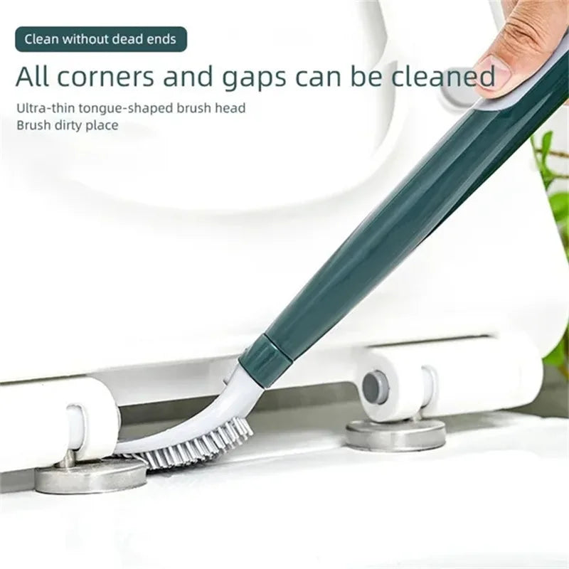 brosse de toilette à long manche avec support pour nettoyage efficace - vue 3 sur 8