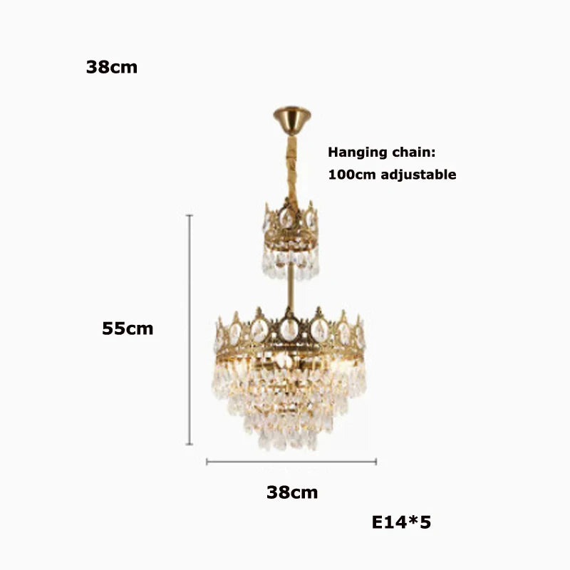 lustre en cristal k9 dimmable pour éclairage moderne - vue 16 sur 16